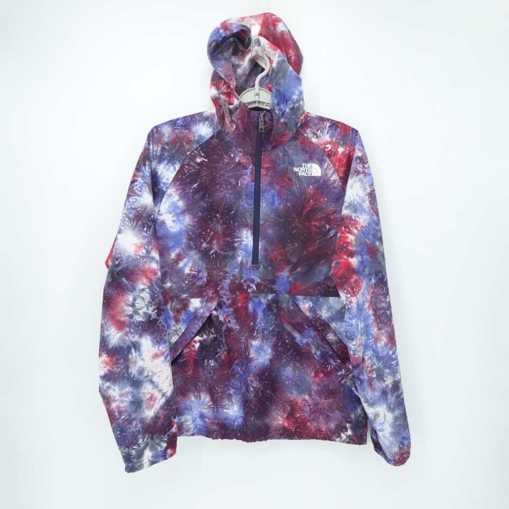 The North Face Jacket Teen XXL Girl Tie Dye Pullover Anorak Packable Windbreaker